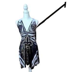 Crimson Ivy Size Small Fleur De Lis Dress